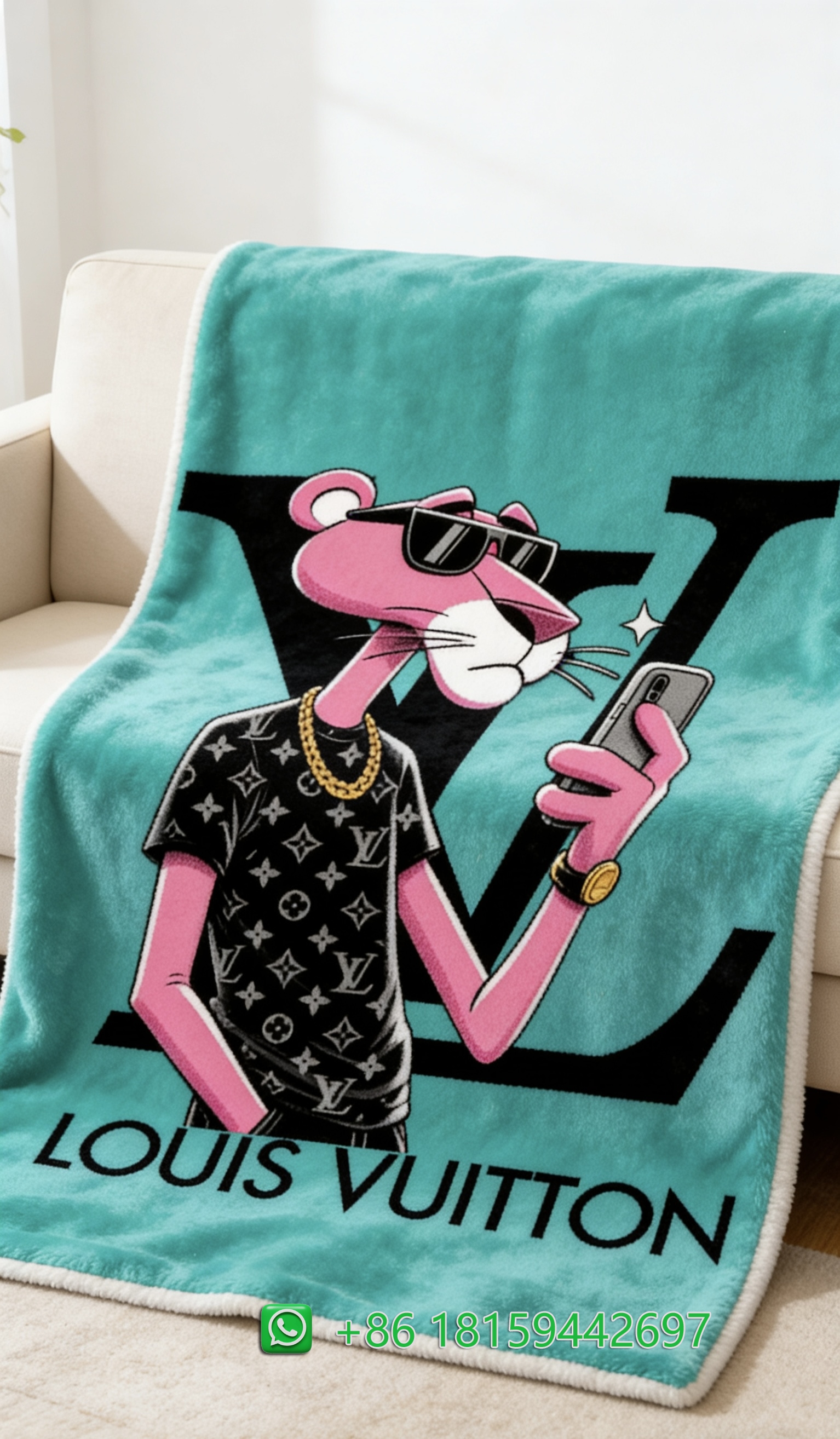 Louis Vuitton Throw Blankets